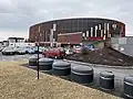 L'Amphithéâtre olympique de Hamar vue de l'extérieur.