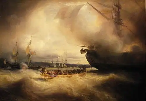 Louis-Philippe et sa famille dans la rade de Cherbourg, le 3 septembre 1833, Versailles, musée de l'Histoire de France.