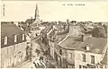 Guer ː vue générale au début du XXe&nbsp;siècle (carte postale).