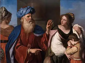 Abraham répudiant AgarLe Guerchin, 1657Pinacothèque de Brera, Milan