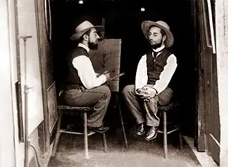Maurice GuibertToulouse-Lautrecvu par lui-mêmevers 1890