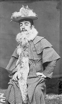 Portrait au boa (1892).