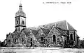 Guichen : l'église paroissiale vers 1920 (carte postale J. Sorel).