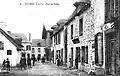 Guichen : la Rue des Halles vers 1920 (carte postale J. Sorel).