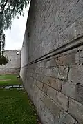 Vue de la courtine vers la tour sud