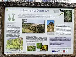 Panneau informatif.