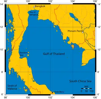 (Voir situation sur carte : golfe de Thaïlande)