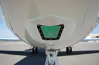Caméra sur un Gulfstream G450.