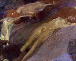 Eau en déplacement (1898, 52&nbsp;×&nbsp;65&nbsp;cm), collection privée à New York.