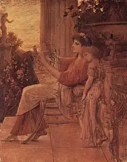 Sapho (1888-1890), huile sur toile (39&nbsp;×&nbsp;31,6&nbsp;cm), musée historique des arts de Vienne.