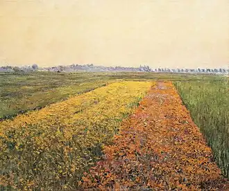 La Plaine de Gennevilliers, Champs jaunes, 1884Cologne, Musée Wallraf Richartz.