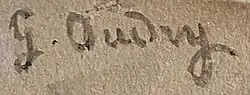 signature de Gustave Oudry