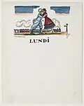 Guy ARNOUX, Pochette de la Marraine, Lundi, 1916
