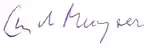 signature de Guy de Muyser