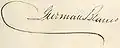 Signature de Antonio Guzmán Blanco