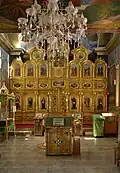 L' iconostase (écran devant le sanctuaire).