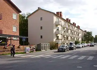 Bâtiments le long de Sparbanksvägen.