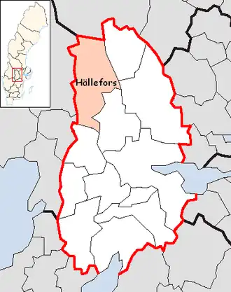 Localisation de Hällefors