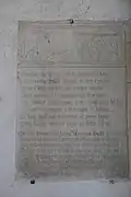 Plaque funéraire du XVIe&nbsp;siècle