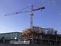 Le chantier du mille-feuille de la place de l'Europe en janvier 2011.
