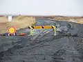 Fermeture de la piste durant l'hiver.
