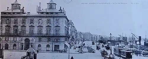 Vue de l'Hôtel Fenwick au XIXe&nbsp;siècle.