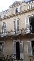 Façade du corps de logis côté cour.
