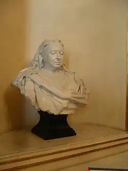 Buste de la reine Victoria dans la salle du trône.
