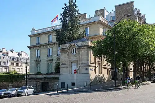 Résidence de l'ambassadeur serbe.