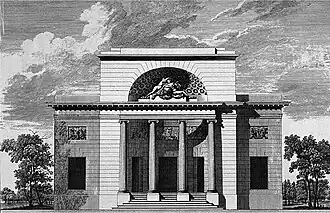 Hôtel de Mlle Guimard - Élévation.