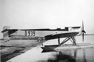 Vue de l'avion.