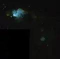 Régions imagées par le télescope spatial Hubble.