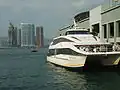 Une des navettes destinées aux résidents de Park Island.
