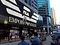 Magasin de vêtements Emporio Armani à Canton Road, Hong Kong.