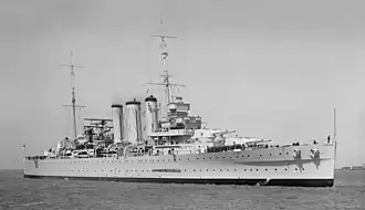 illustration de HMAS Australia (D84)