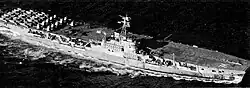 NCSM Warrior en service dans la Marine canadienne en 1947
