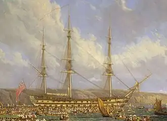 illustration de HMS Bellerophon (1786)