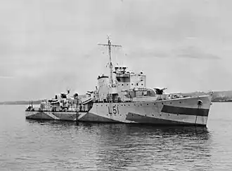 illustration de HMS Bramham (L51)