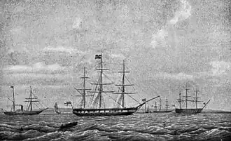 illustration de HMS Imogene (1831)