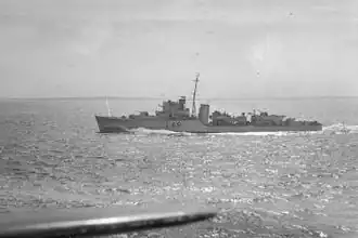 illustration de HMS Croome (L62)