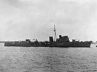 illustration de HMS Garth (L20)