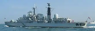 illustration de HMS Nottingham (D91)