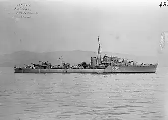 illustration de HMS Partridge (G30)