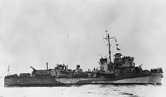 illustration de HMS Quantock (L58)