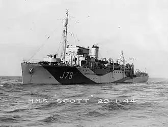 illustration de HMS Scott (J79)