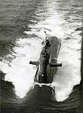 Le HMS Sjöhästen en route en 1968.