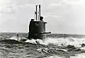 Le HMS Sjöormen en route en 1968