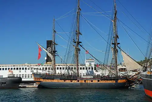 Le HMS Rose.