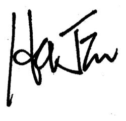 signature de Ha Jin