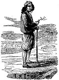 Habitant de Kerlouan vers le milieu du XIXe&nbsp;siècle (dessin d'Alfred Géniole)